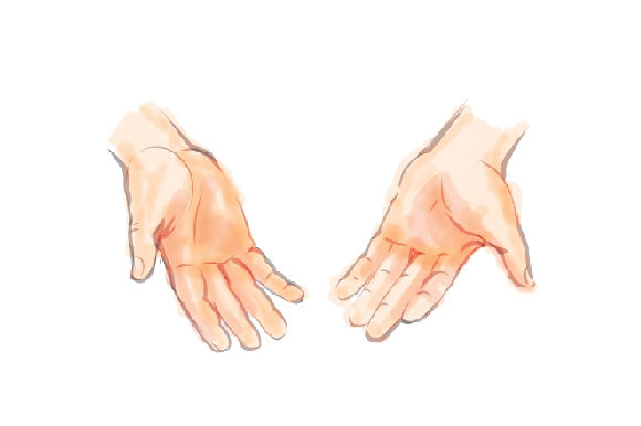 A Craft Designer's Review of Watercolor Open Hands