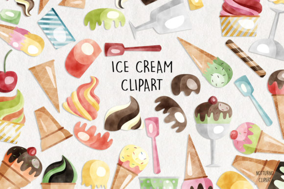 A Graphic Designer's Review of Watercolor Ice Cream Clipart