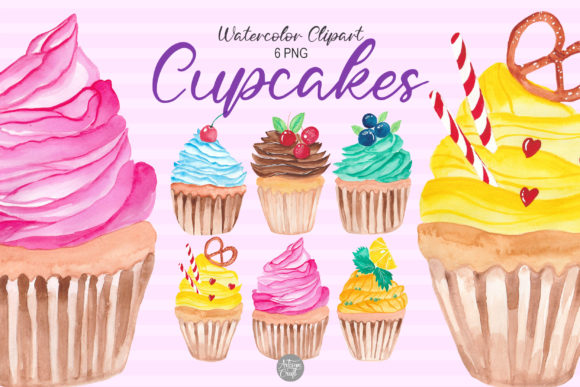 A Professional's Review of Watercolor Cupcakes Graphics