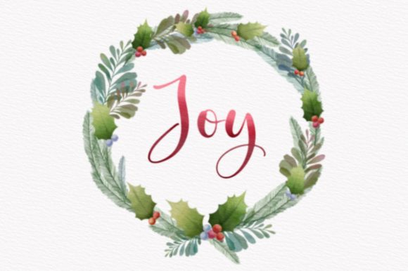 A Review of Joy Lovely Wreath Watercolor Graphics