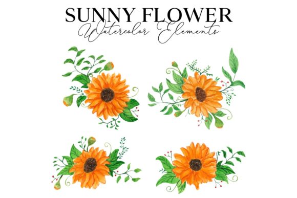 A Sunny Watercolor Flower for Authentic Client Illustrations