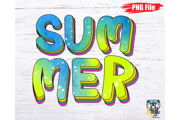 A Tie-Dye Watercolor Graphic for Summer Product Collections