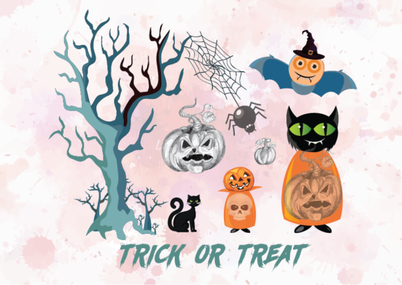 A Vintage Watercolor Halloween Graphic Asset Review