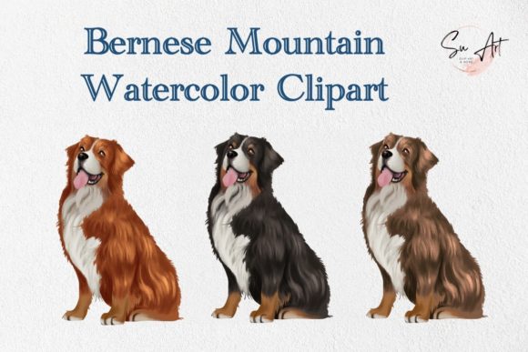 Berness Mountain Dog Clipart for Craft & Graphics