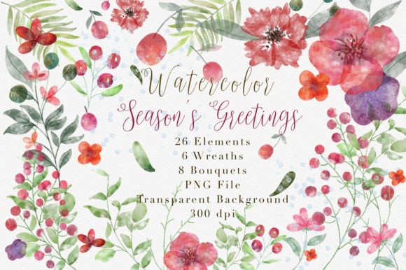 Brand Designer Review: Watercolor Seasonal Graphics
