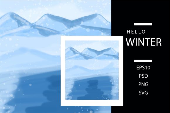 Ice Hills Watercolor: An Illustrator’s Graphics for Modern Branding