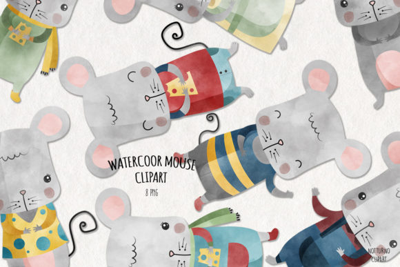 My Review of the Watercolor Mouse Clipart Graphics Set
