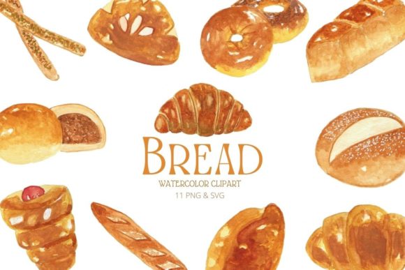 Practical Review of a Bakery Bread Watercolor Clipart